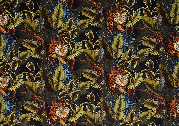 Bengal Tiger, Amazon - Fabric Only - Image 3